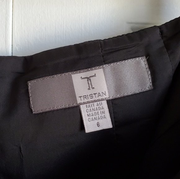 Tristan Black Pencil Skirt - Picture 2 of 5